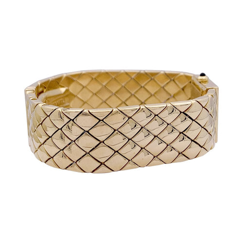 Montre Montre Chanel, "Matelassée", or jaune. 58 Facettes 33626