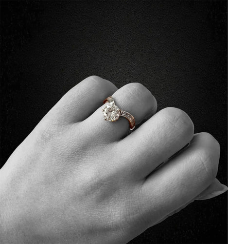 Bague Anello con Solitario da ct. 1.73 58 Facettes