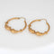Boucles d'oreilles Koi Fish Earrings 1.25" Vintage 14k Yellow Gold Hoops Estate Fine Jewelry 58 Facettes G13629