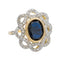 Bague 55 Bague Or jaune Saphir 58 Facettes 2819767CN