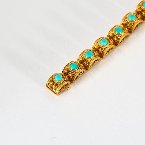 Bracelet Bracelet or jaune et maillons filigranés 58 Facettes PAL30433