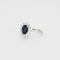 Bague Bague or blanc saphir et diamants 58 Facettes