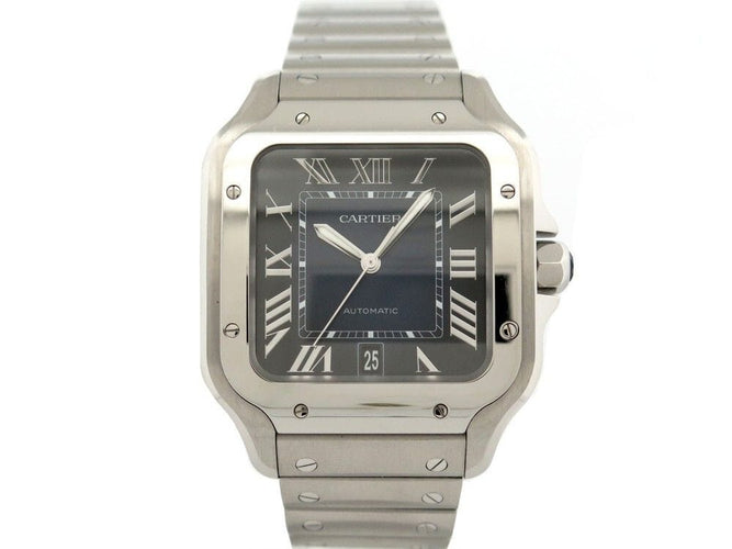 Montre montre santos de CARTIER gm acier automatique fullset 58 Facettes 260613