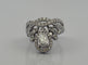 Bague 54 Bague en or  blanc 18 carats et diamants 58 Facettes