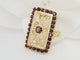 Bague 56 Bague vintage en or jaune et grenats 58 Facettes 33467