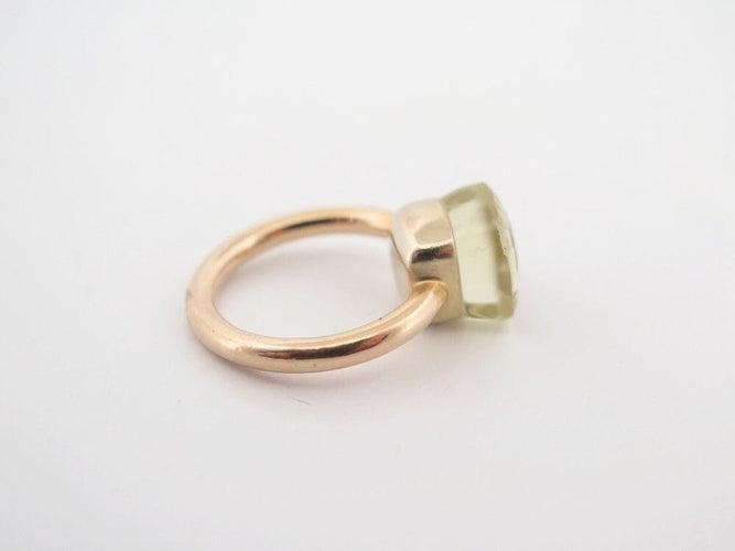 Bague 51 bague POMELLATO nudo classic en or jaune quartz citron 58 Facettes 259597