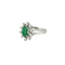 Bague 54 BAGUE MARGUERITE, OR JAUNE EMERAUDE ET DIAMANTS. 58 Facettes BO/240017