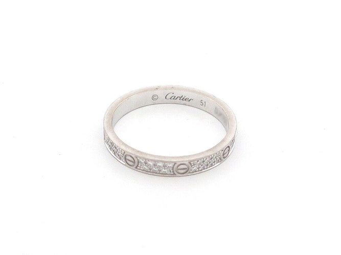Bague 51 bague CARTIER love pm full pave diamants 58 Facettes 262133