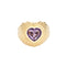 Bague 52.5 Bague coeur améthyste or jaune 58 Facettes G13536