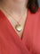 Pendentif Pendentif porte photo coeur Art Nouveau or jaune diamants taille rose 58 Facettes 1053.4