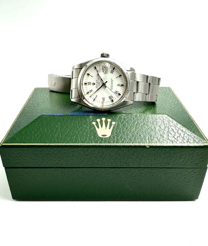 Montre ROLEX - Date réf. 1500 verre plexi 58 Facettes