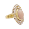 Bague 53 Bague, or jaune, corail et diamants 58 Facettes 34034
