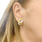 Boucles d'oreilles Boucles d'oreilles Repossi "Tresse" or et diamants. 58 Facettes 33764