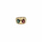 Bague 52 Bague or jaune et tourmalines poires 58 Facettes REF24091-254