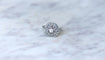 Bague 52 Bague Cible Ronde Art Déco Diamants 58 Facettes