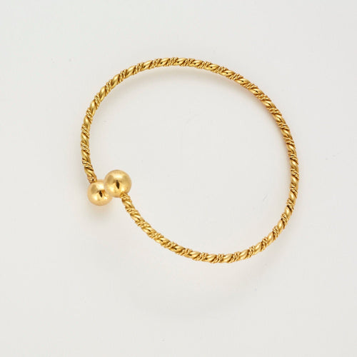Bracelet Bracelet jonc or jaune 58 Facettes LP630/2