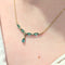 Collier Collier or jaune, diamants et émeraudes 58 Facettes 31198