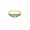 Bague 50,5 Fine bague or jaune et gris et diamants 58 Facettes DRE15742