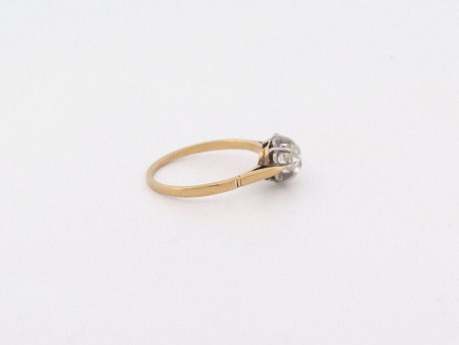 Bague 54 bague solitaire en or jaune diamant 58 Facettes 261197