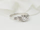 Bague 53.5 Bague solitaire en or blanc et platine, diamant 0,23ct 58 Facettes 33120