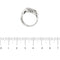 Bague 54 Bague bandeau or blanc diamants 58 Facettes 29354