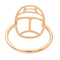 Bague 52 Ginette NY Bague Or rose 58 Facettes 3164021CN