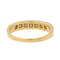 Bague 53 Bague Demi alliance Or jaune Diamant 58 Facettes 3000037CN