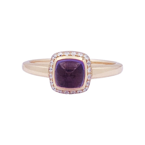Bague Bague Fred "Pain de sucre" or rose, diamants, améthyste. 58 Facettes 33771