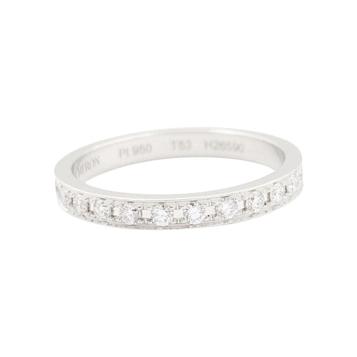 Bague 53 Alliance Boucheron "Beloved" platine, diamants. 58 Facettes 33653