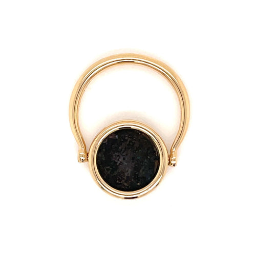 Bague Bulgari Monete Ancient Coin Gold Flip Ring 58 Facettes