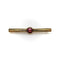 Broche Broche française en or 18 carats avec tourmaline et diamants sertis clos 58 Facettes