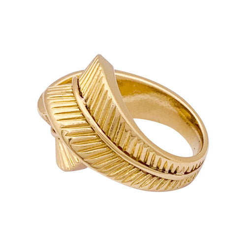 Bague 44 Bague Van Cleef & Arpels, "Plume", or jaune. 58 Facettes 33859