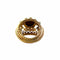 Bague 52 Bague dôme en or jaune ornée d’un grenat entouré de diamants. 58 Facettes