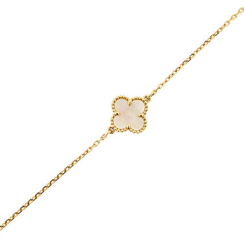 Bracelet Van Cleef & Arpels - Bracelet Trèfle à Quatre Feuilles en Nacre 58 Facettes 39299