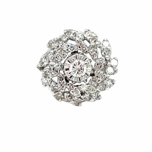 Bague 49 Bague en or avec diamants Estate 58 Facettes