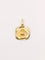 Pendentif Médaille amour Augis carrée Plus qu'hier moins que demain or jaune diamant rubis 58 Facettes J512