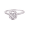 54 Bague solitaire or blanc, diamant 0,73 carat. 58 Facettes 34198