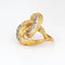 Bague 50 Bague vintage en or jaune et diamants avec nœud infini des années 70 58 Facettes G13169