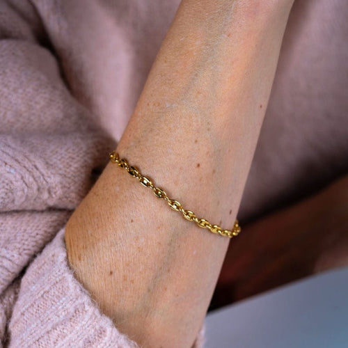 Bracelet CARTIER - Grain de café - Bracelet en or jaune 58 Facettes