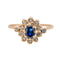 Bague 54 Bague Pompadour Or jaune Saphir 58 Facettes 3002248CN