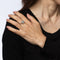 Bague 53.5 Bague vintage carrée en or blanc avec diamants taille mixte 58 Facettes G13688