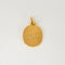Pendentif AUGIS - Médaille religieuse or jaune, Jésus et saint Jean Baptiste 58 Facettes CHOL09262