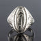 Bague 61 Chevalière ancienne argent 58 Facettes 19-463A-55