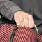 Bague 48 Bague jonc or jaune et gris, diamants 58 Facettes CHAL0178