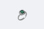 Bague Oro Bianco / 14 Anello in oro bianco con diamanti e tormalina 58 Facettes anl790
