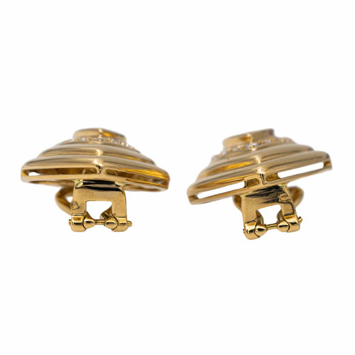 Boucles d'oreilles Boucles d'oreilles Clips Or jaune Emeraude 58 Facettes 2905297CN