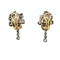 Broche Parure Fleur En Diamants, Argent Et Or 19ème Siècle 58 Facettes