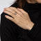 Bague Retro Buckle Ring Diamond Sz 6 Band 14k Rose Gold Vintage Fine Jewelry 58 Facettes 15467