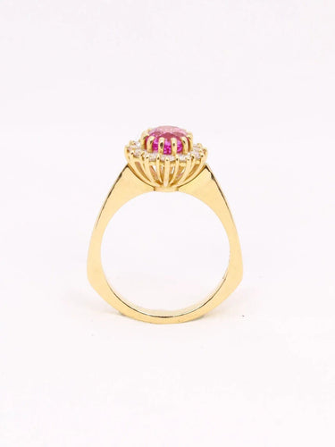 Bague 52.5 Bague marguerite saphir rose 58 Facettes J387