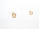 Boucles d'oreilles boucles d'oreilles POIRAY puces tresse or jaune diamants 58 Facettes 260895